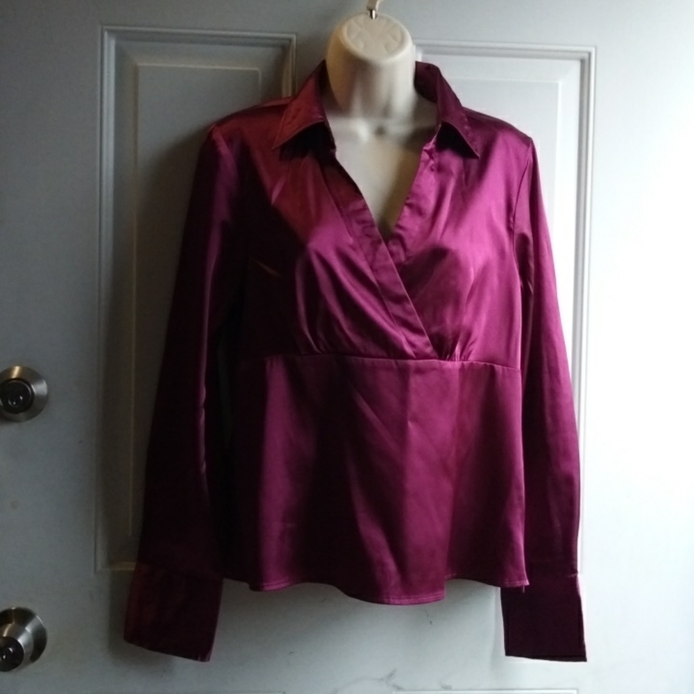NWOT Maroon Blouse.